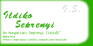 ildiko seprenyi business card